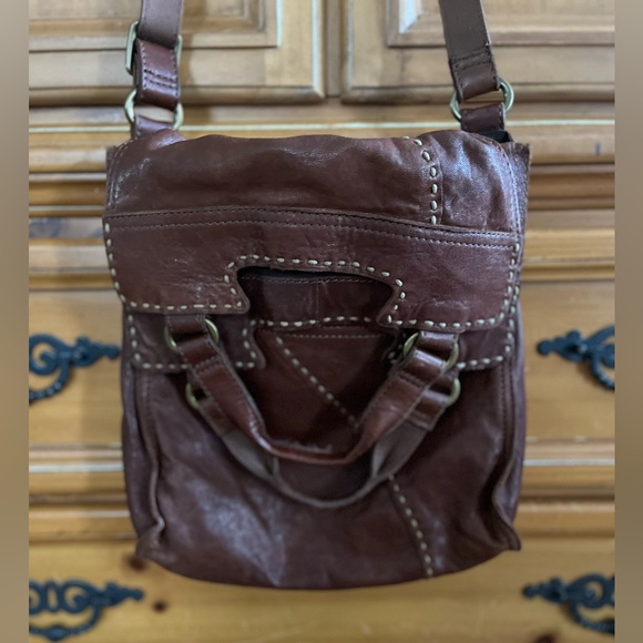 Lucky Brand Brown Leather Crossbody Bag - Picture 1 of 4